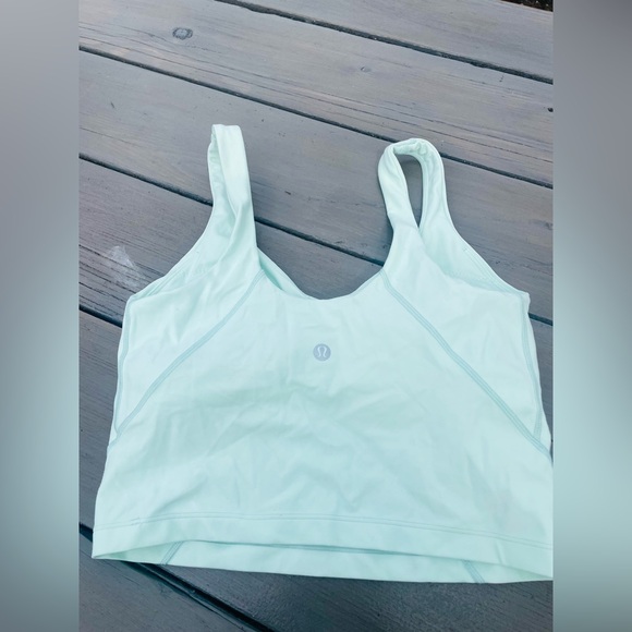 Lululemon Women's Teal Crop Top - Picture 1 of 3